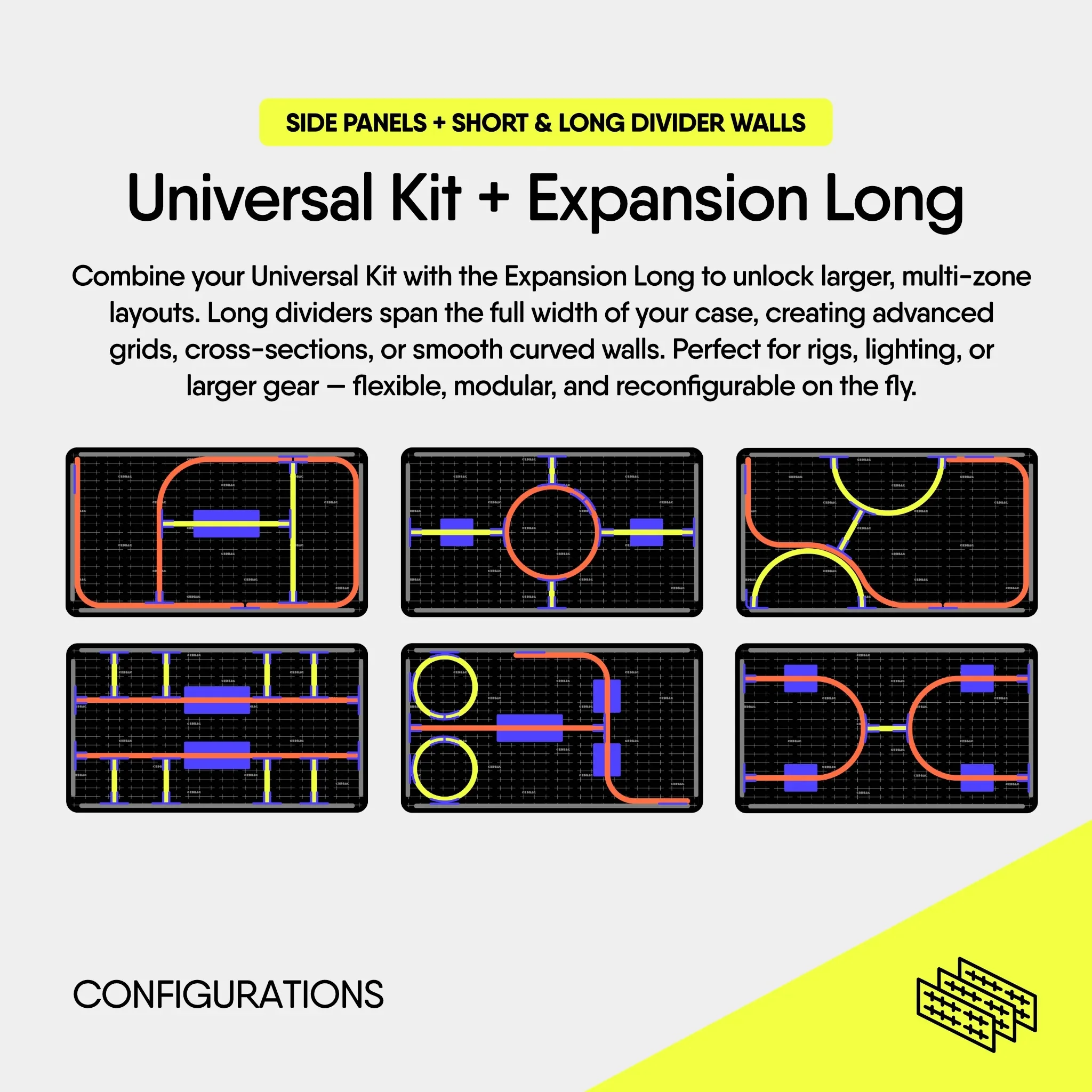 CRDBAG GRID DIVIDE WALL Expansion Long Kit - Image 3