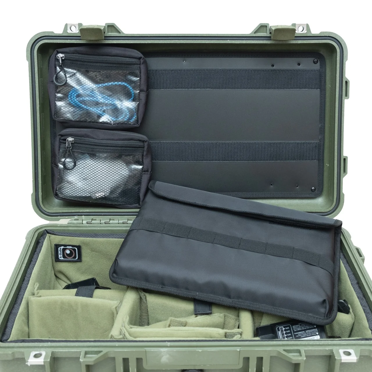 Laptop 13-14" Lid Organizer with Pouches for Peli Air 1535 Peli 1510 - Image 9