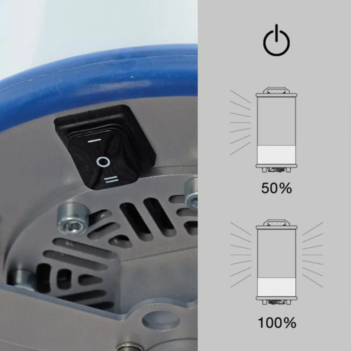 Large area luminaire POWERTUBE II L 230V AC on/off with IP68 plug - Image 2