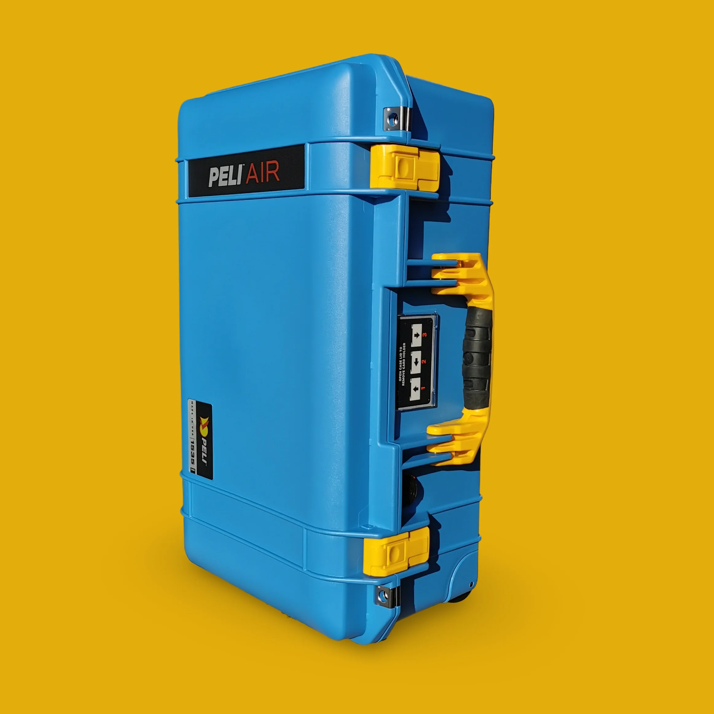 Peli Air 1535 Carry-On Color Case Blue with Yellow Details - Image 4