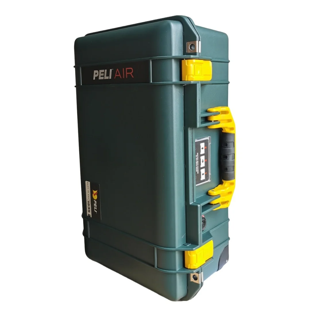 Peli Air 1535 Carry-On Peli Case Green with Yellow Details - Image 5