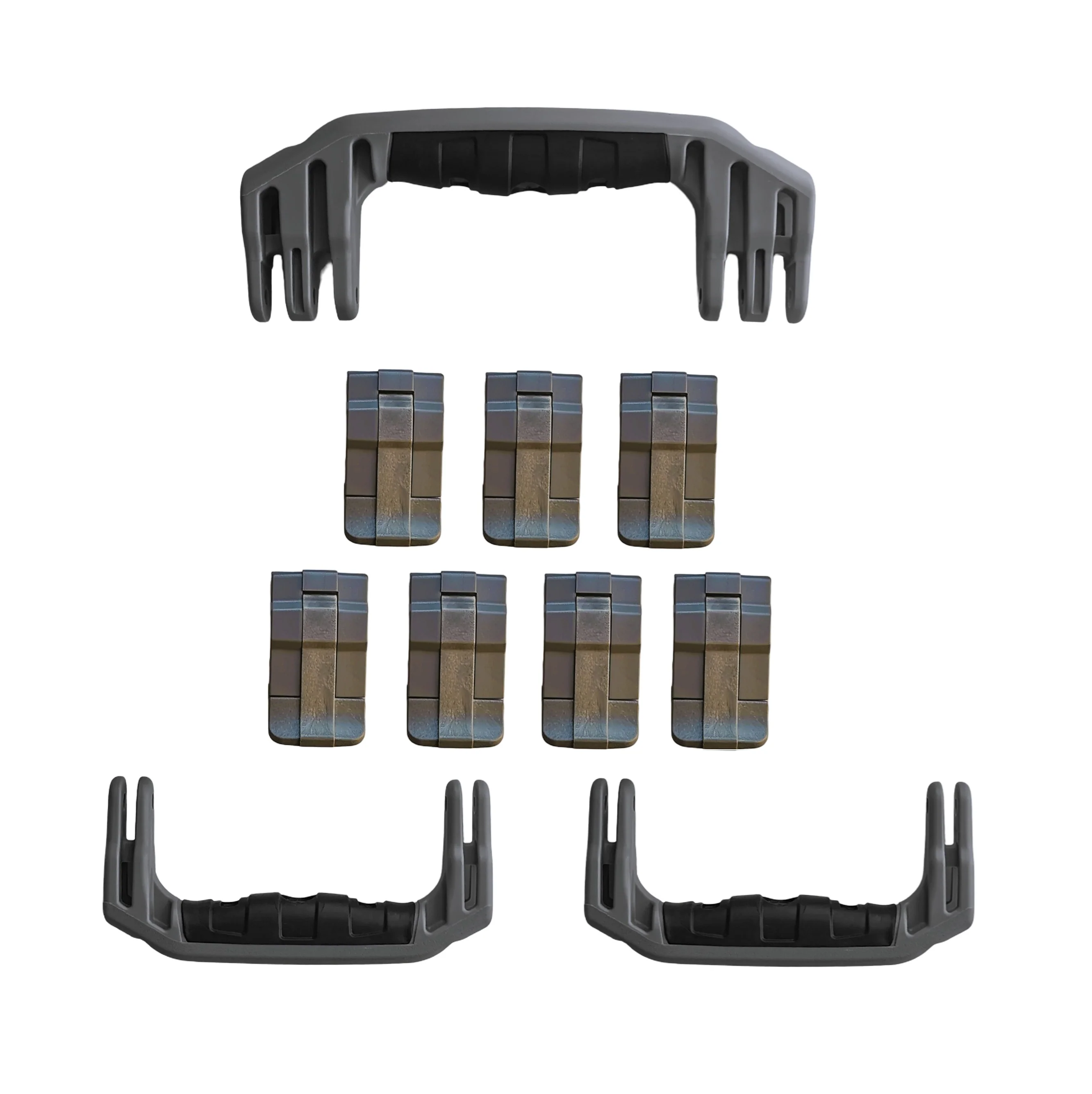 Replacement Latches and Handles Set for Peli 1650 Silver