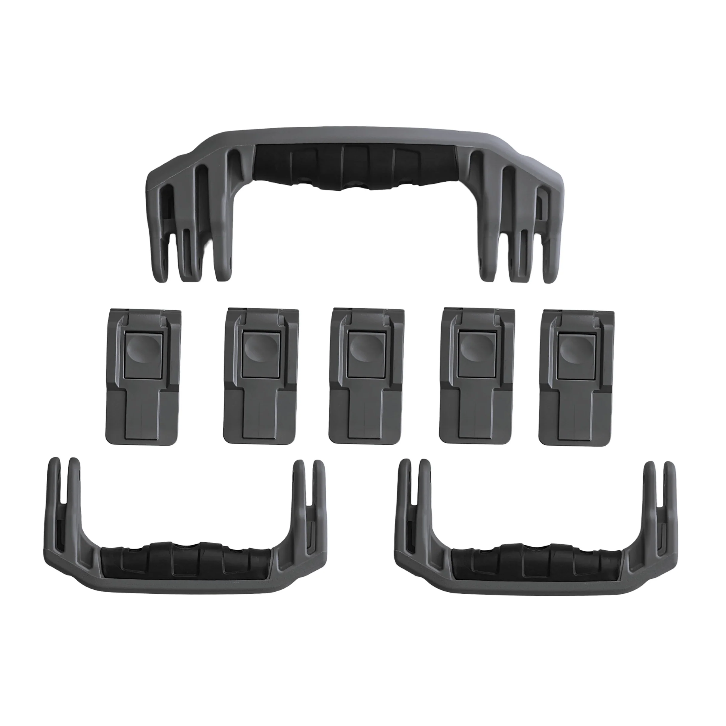 Replacement Latches and Handles Set for Peli Air 1615 Silver