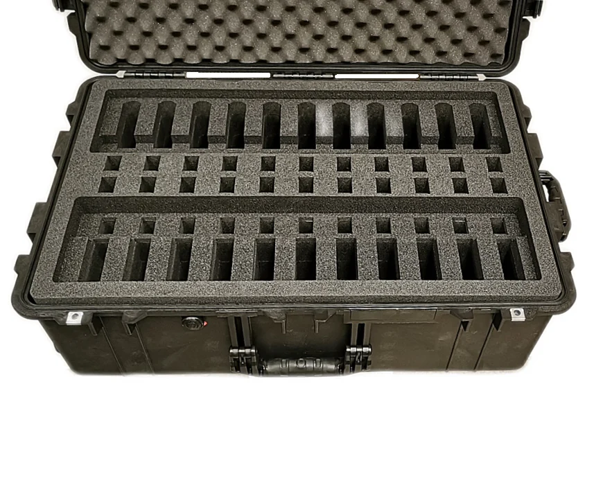Transport case for 22 pieces of short firearms and 44 magazines - Image 3