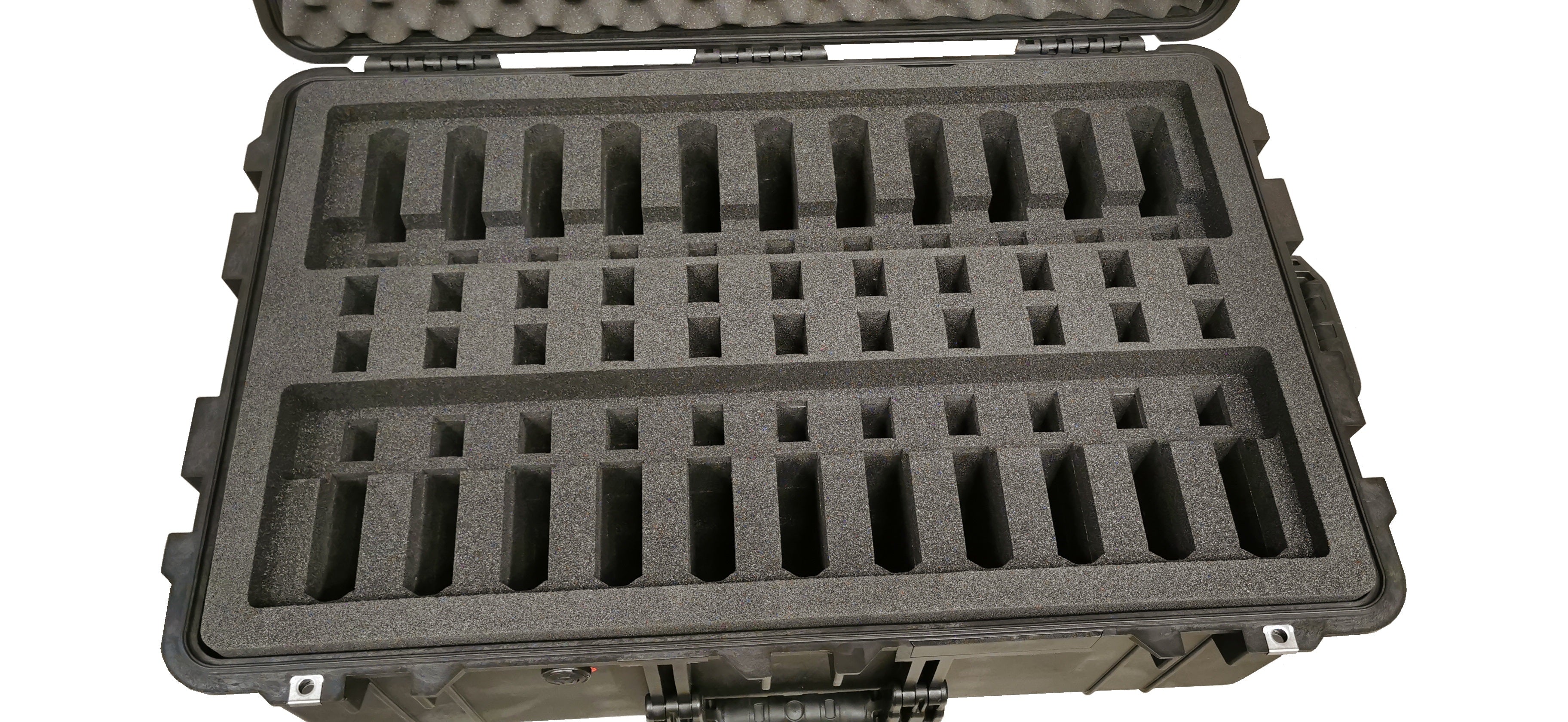 Transport case for 22 pieces of short firearms and 44 magazines - Image 4