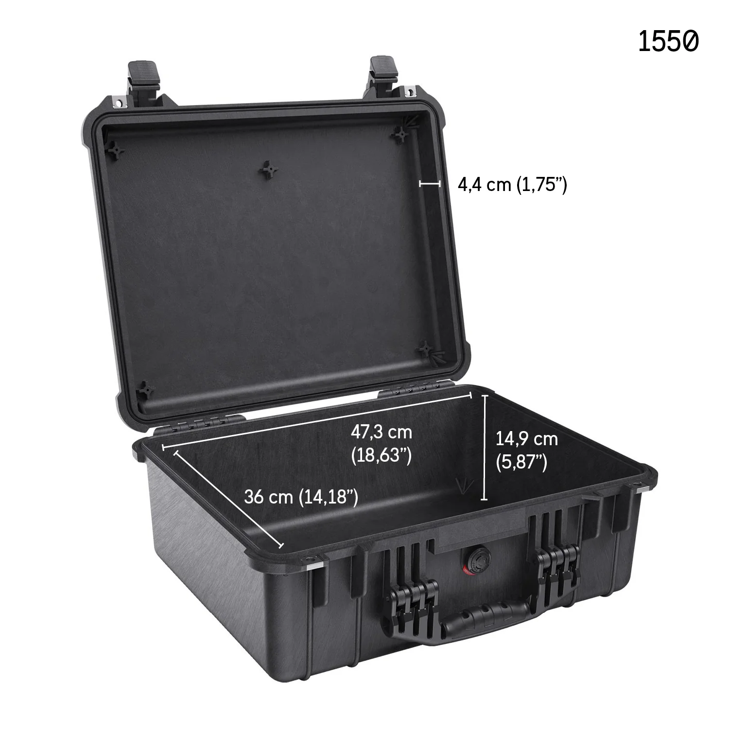 Transport case for 6 pieces of short firearms and 12 magazines - Image 3